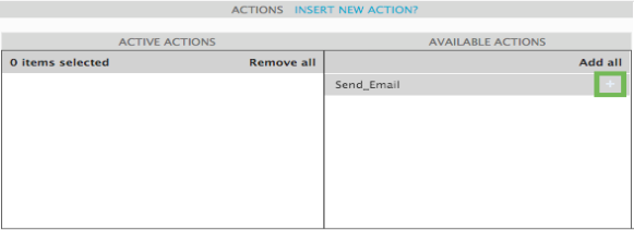 Policy Consequences section with send_email highlighted for Actions.